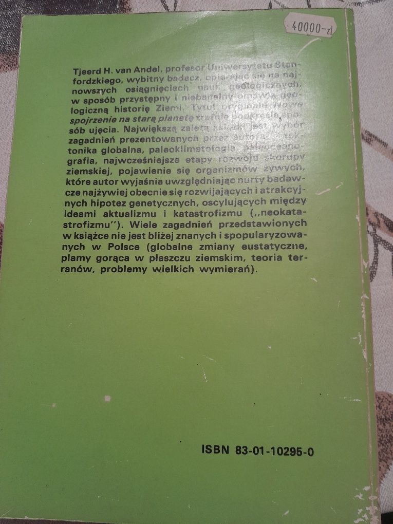 Historia ziemi i dryf kontynentów Tjeerd H. Van Andel