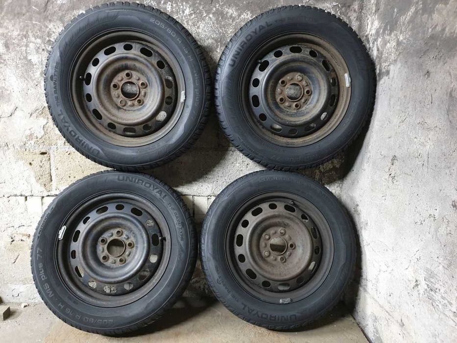 Felgi stalowe koła Mazda R16 5x114,3 opony zima 205/60R16 7,3mm
