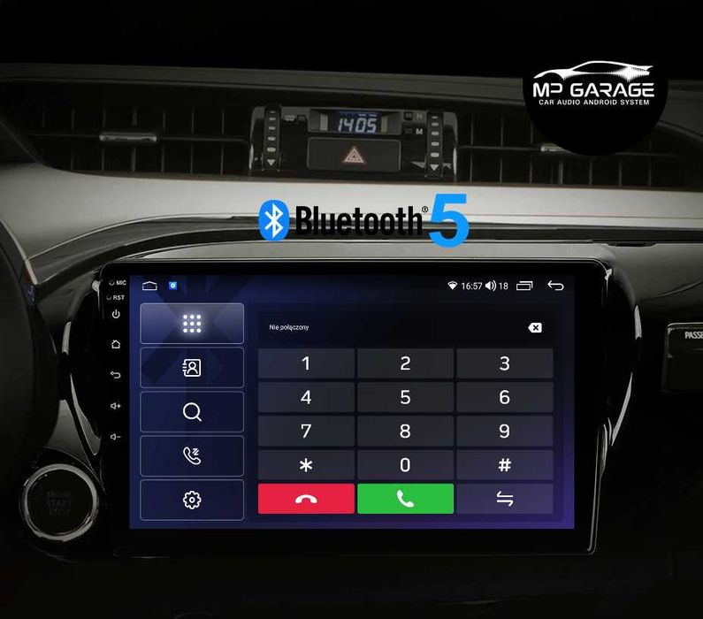 Radio Toyota Hilux Android CarPlay/AA Qled 4G LTE Montaż Gwarancja