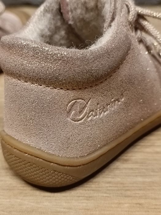 Buciki dziecięce sneakersy niskie Naturino Cocoon brokat roz. 20