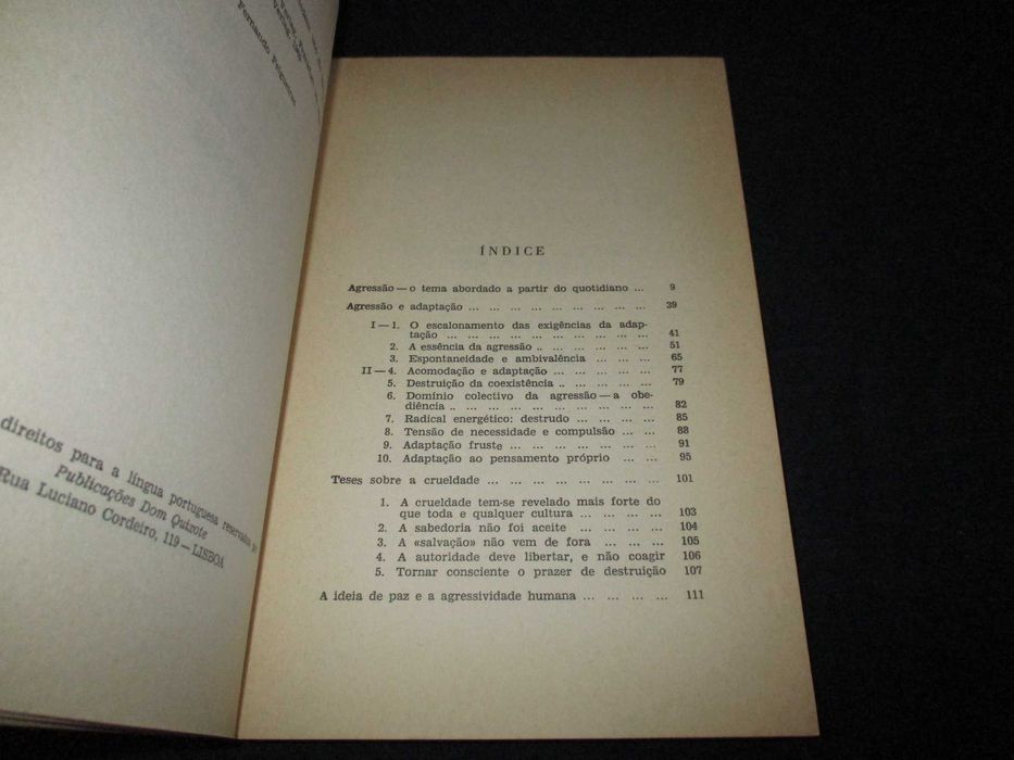 Livro A Ideia de Paz e a Agressividade Humana