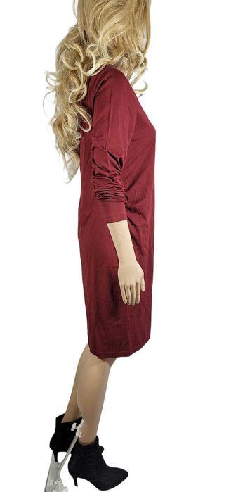 Nowa bordowa bawełniana ciążowa sukienka 36,S/38,M BonPrix Mama BPC