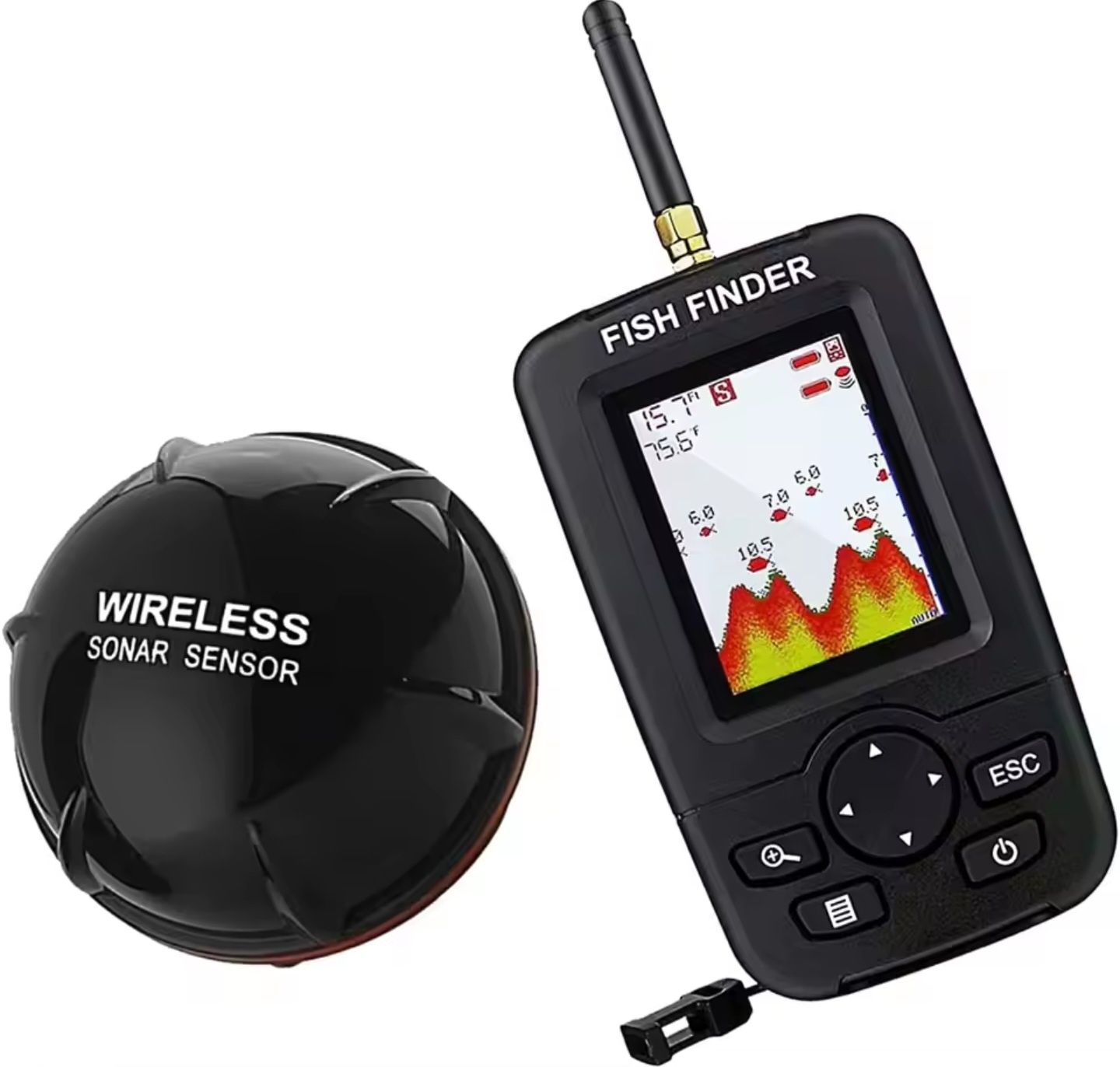 ECHOSONDA SONAR wykrywacz ryb bezprzewodowa  FISH FINDER