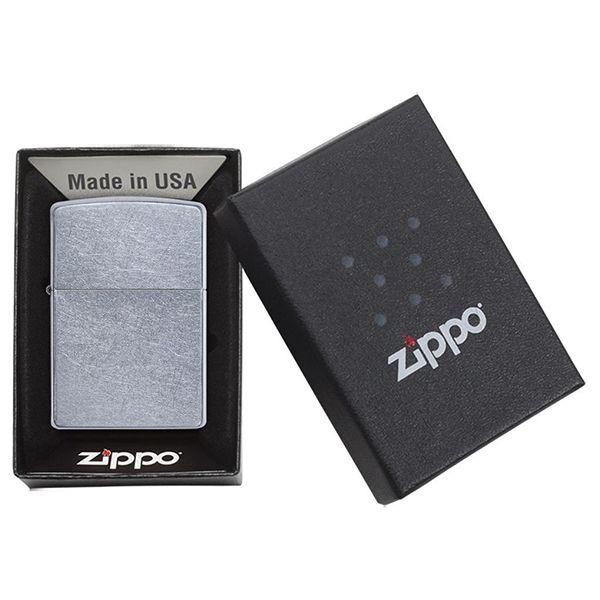 Zippo original 207 street chrome+ заглушка в подарунок