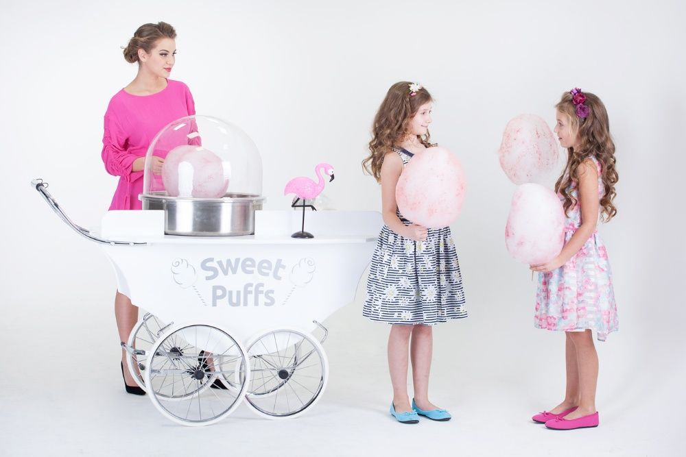 Cotton candy bar wata cukrowa na ślub wesele urodziny przyjęcia eventy