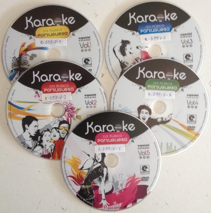 Coleção de Dvds de karaoke