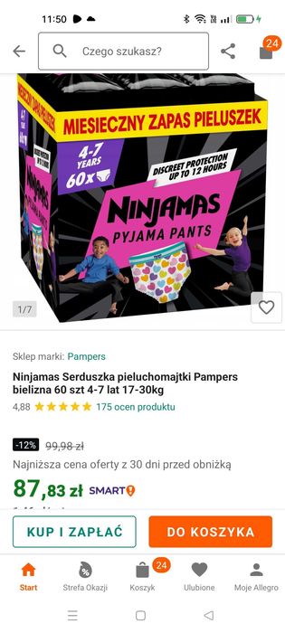 Pieluchomajtki 2 paczki w cenie 1