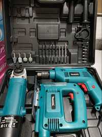 Комплект Makita 3 в 1 Дрель, лобзик, Болгарка