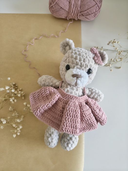 Miś na szydełku, handmade