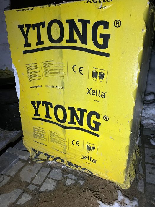 Beton komórkowy  Suporex Ytong Forte 24cm szer 60dl paleta+10szt grati