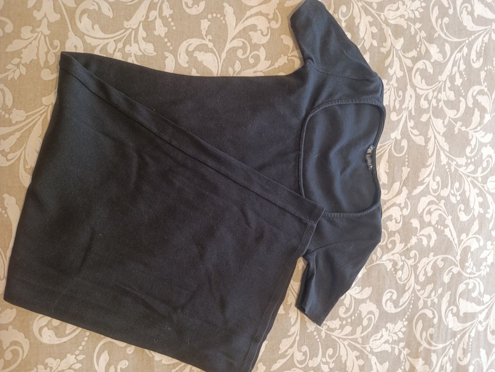 Vestido preto malha Zara tamanho S