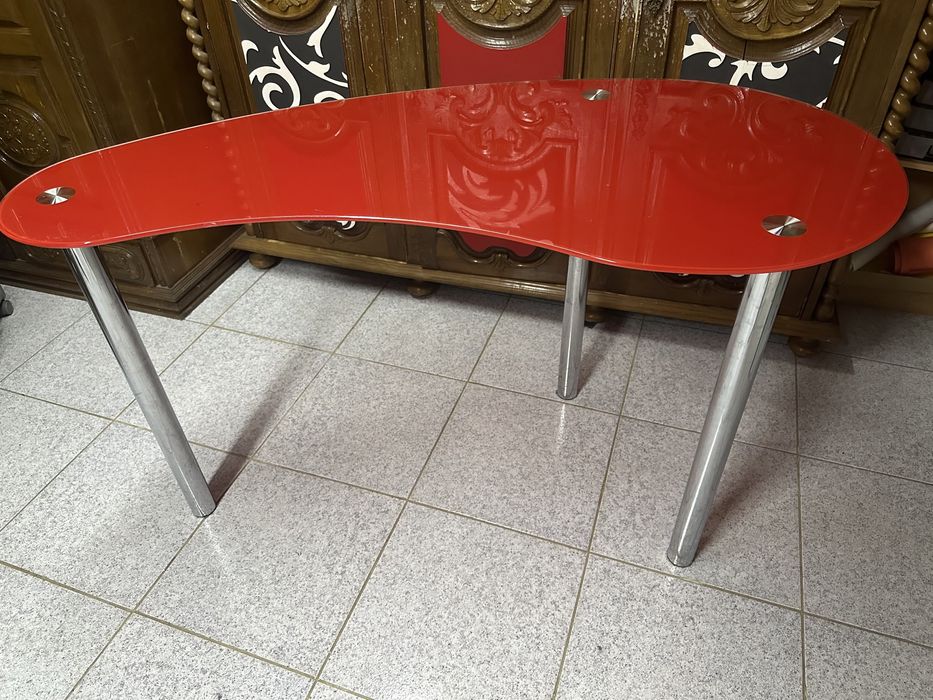 Mesa escritório vidro