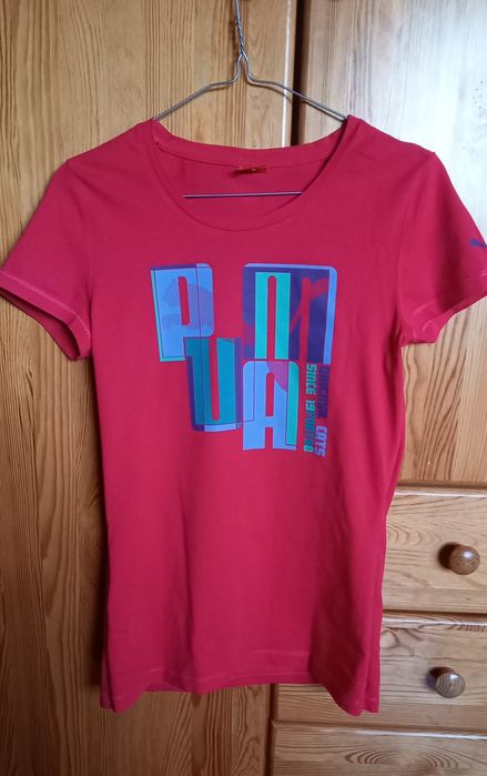Malinowy T-Shirt Puma roz.S