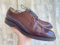 Шкіряні чоловічі туфлі дербі від люкс бренду loake 771t