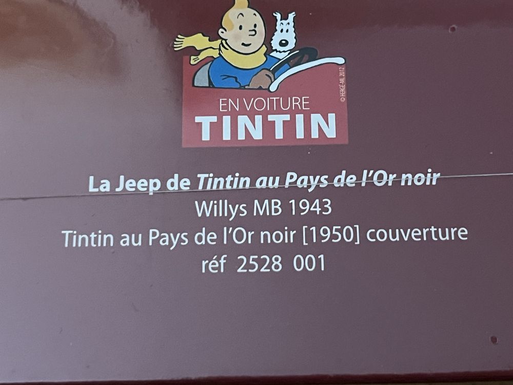 Miniaturas Tintin seladas