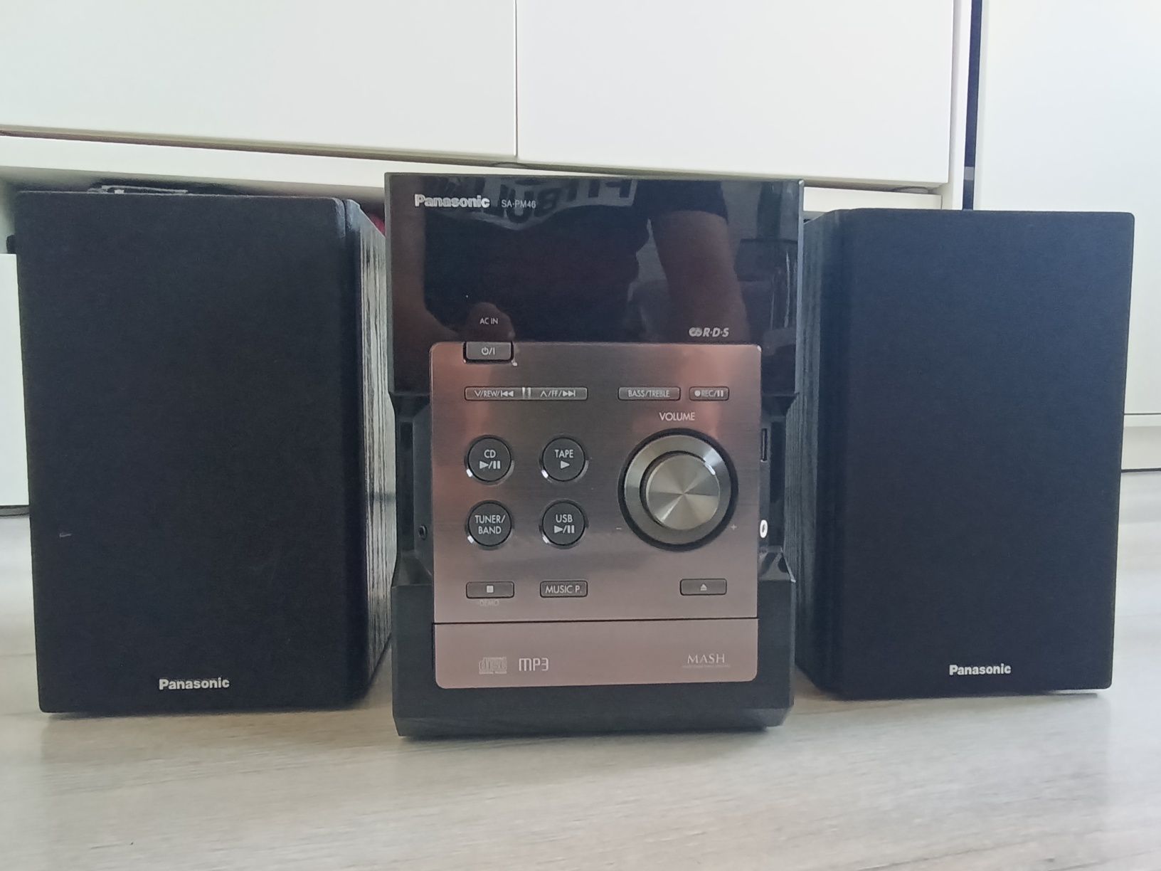 Mini Wieża Panasonic SA-PM46 Mp3 USB Radio z pilotem