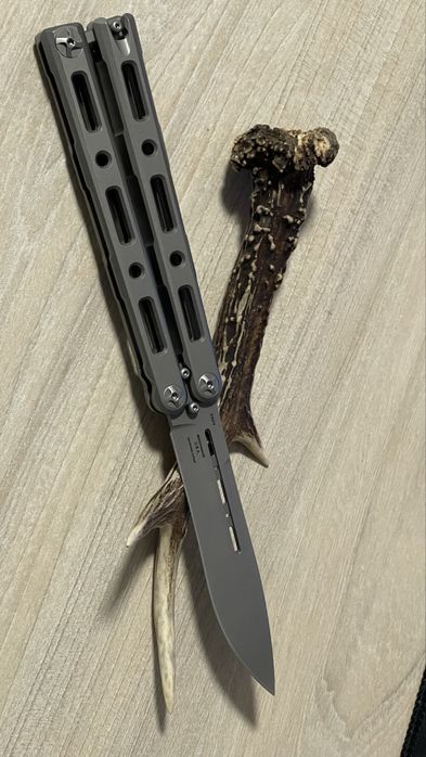 Ніж метелик BENCHMADE 85 BILLET titanium