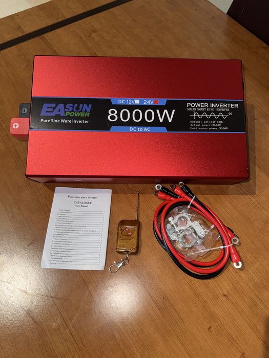 Inversor onda pura 24v com comando