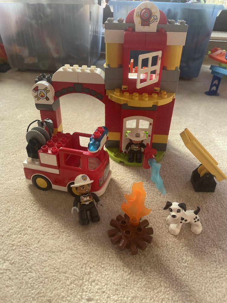 Лего Дупло Пожежна станція Lego duplo пожарная