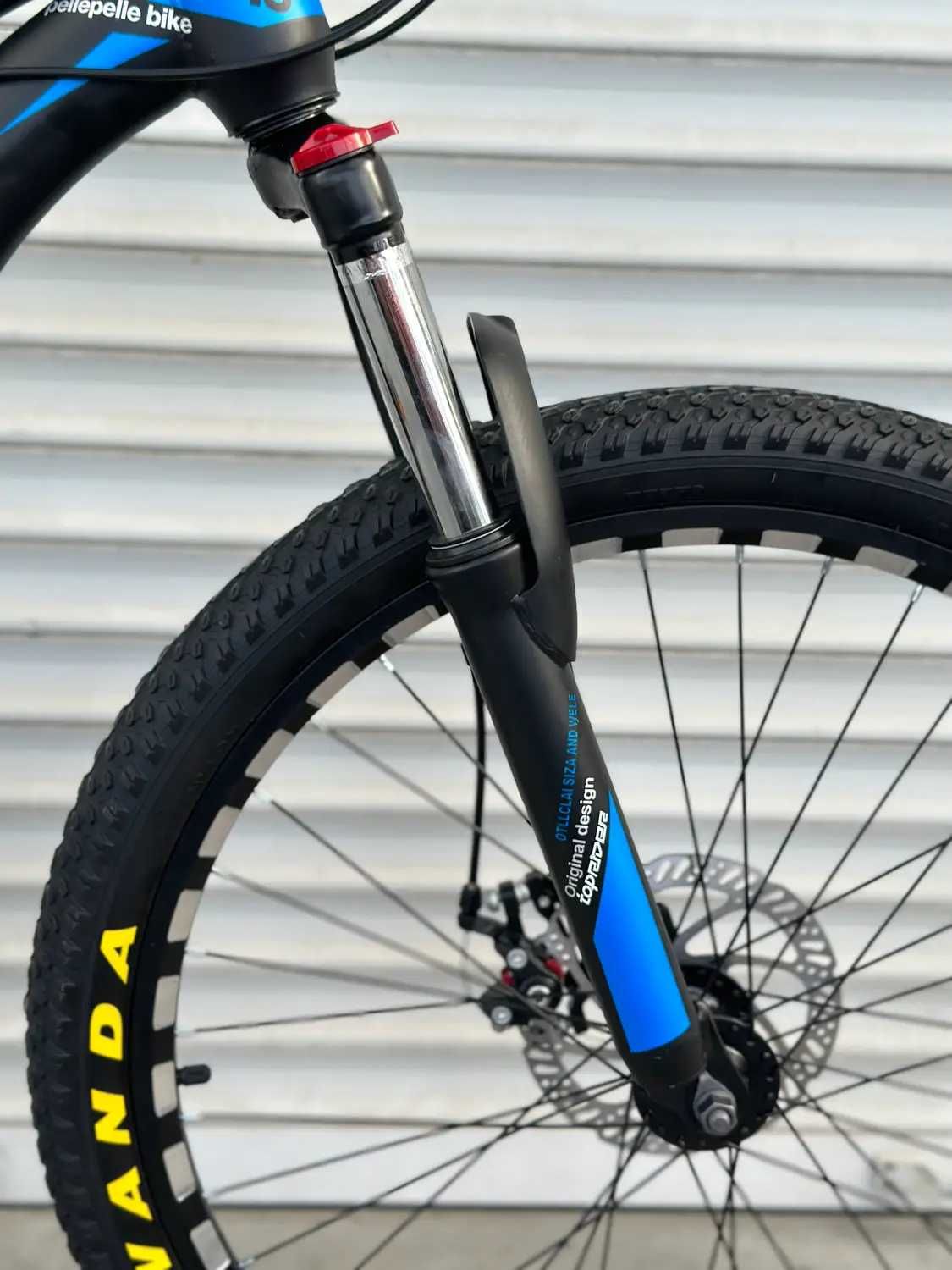Гірський велосипед з сталевою рамою 24 колеса синій