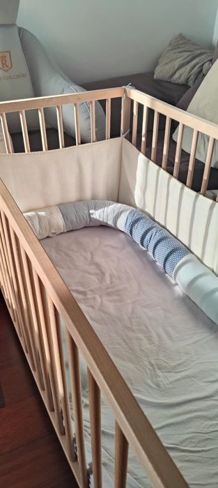 Berço grades madeira