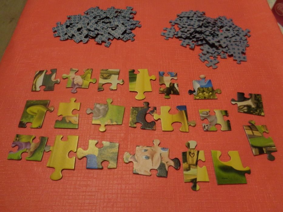 Puzzle Królewna Śnieżka i 7 Krasnoludków 3 x Disney gra układanka