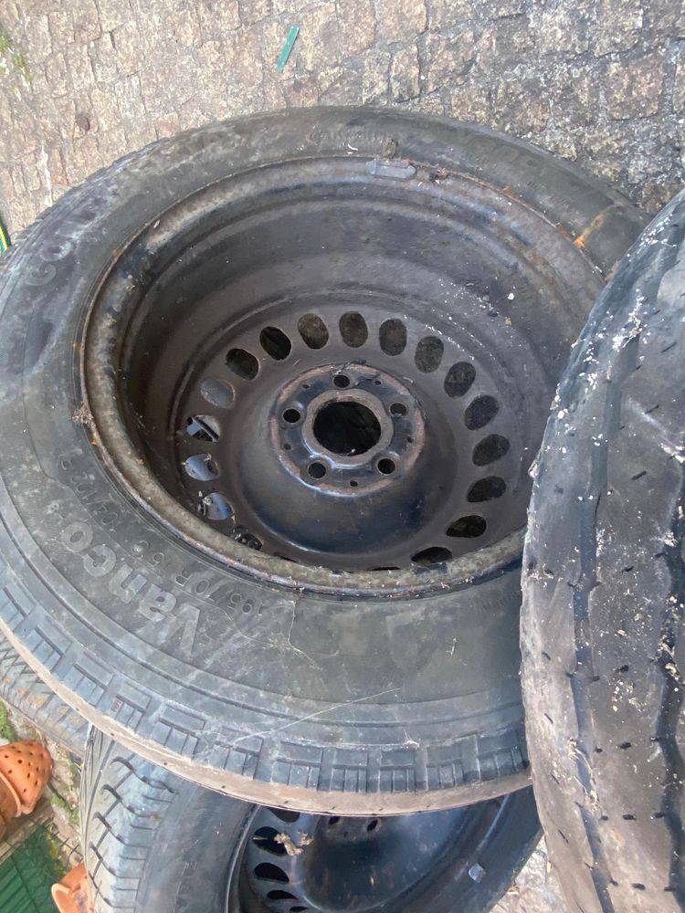 5 jantes 15” de ferro mercedes