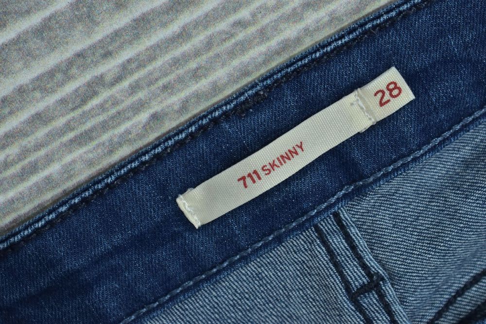 Levis 711 Skinny Damskie Spodnie Jeansowe Jeansy W28 L32