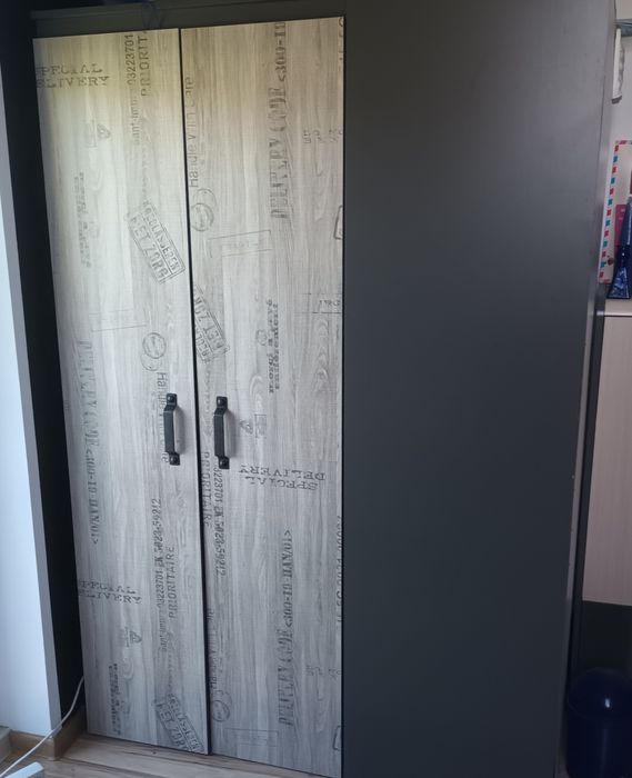 Szafa narożna szara