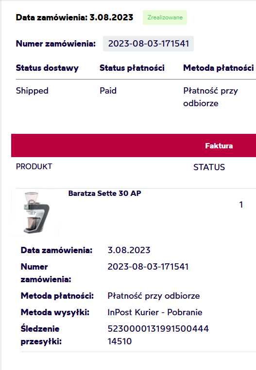 Młynek Baratza Sette 30 AP