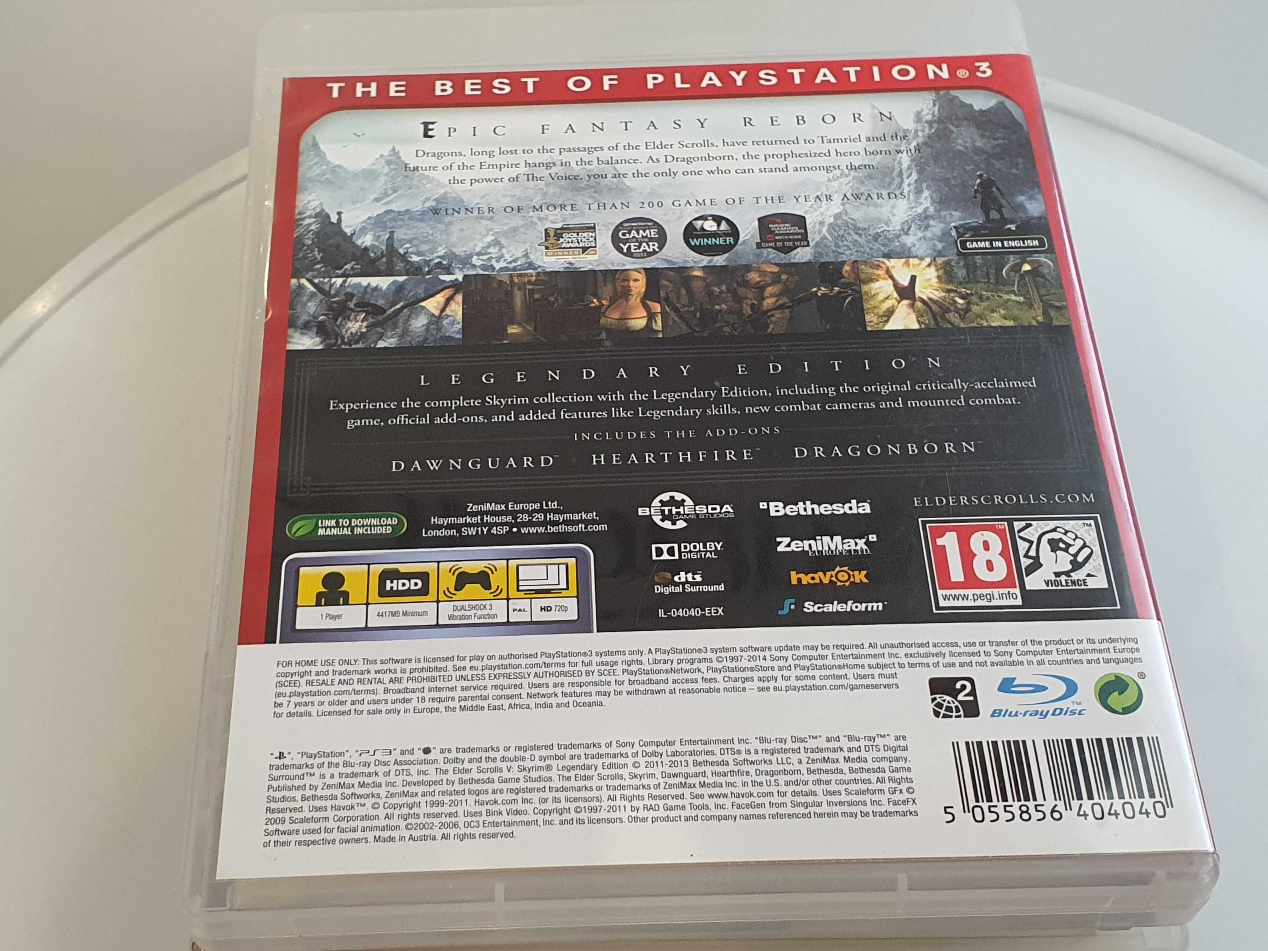 The Elder Scrolls V Skyrim Legendary Edition PS3 RPG