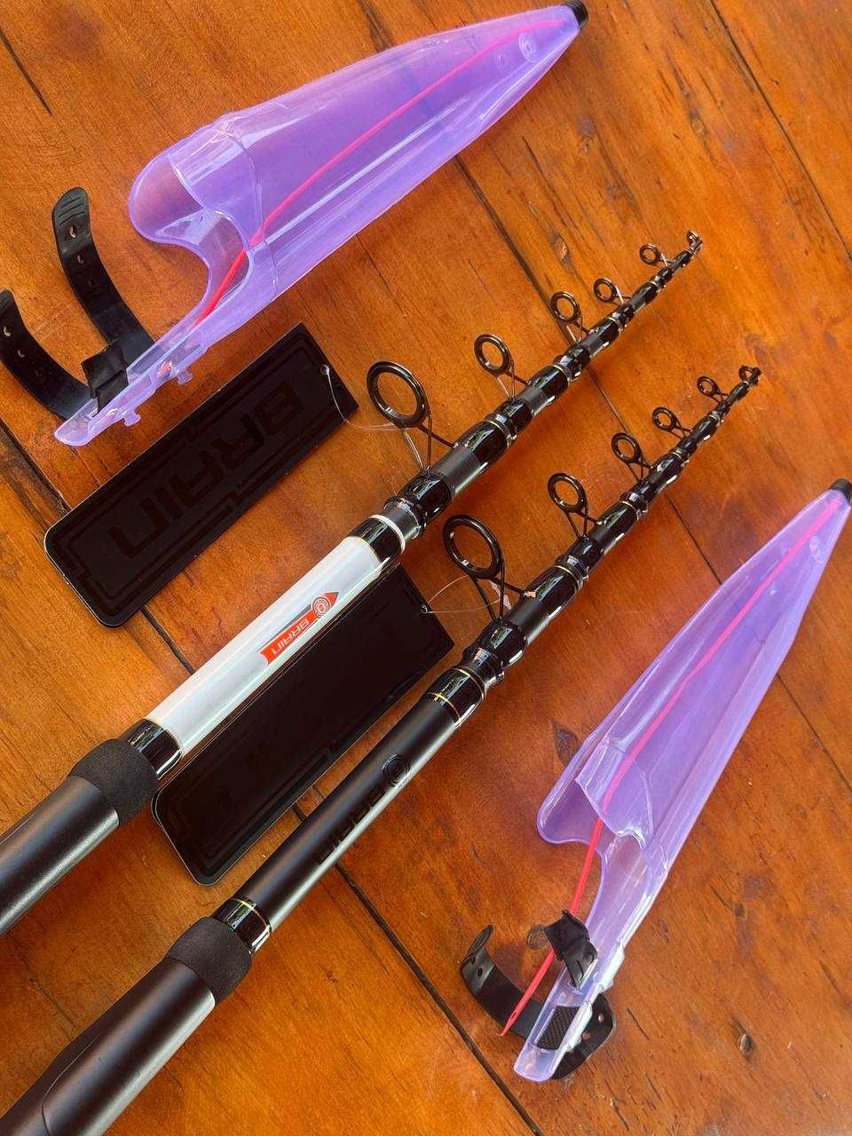 Карповое удилище телескоп Brain Apex Tele Carp Black 3-3,3-3,6-3,9-4,2