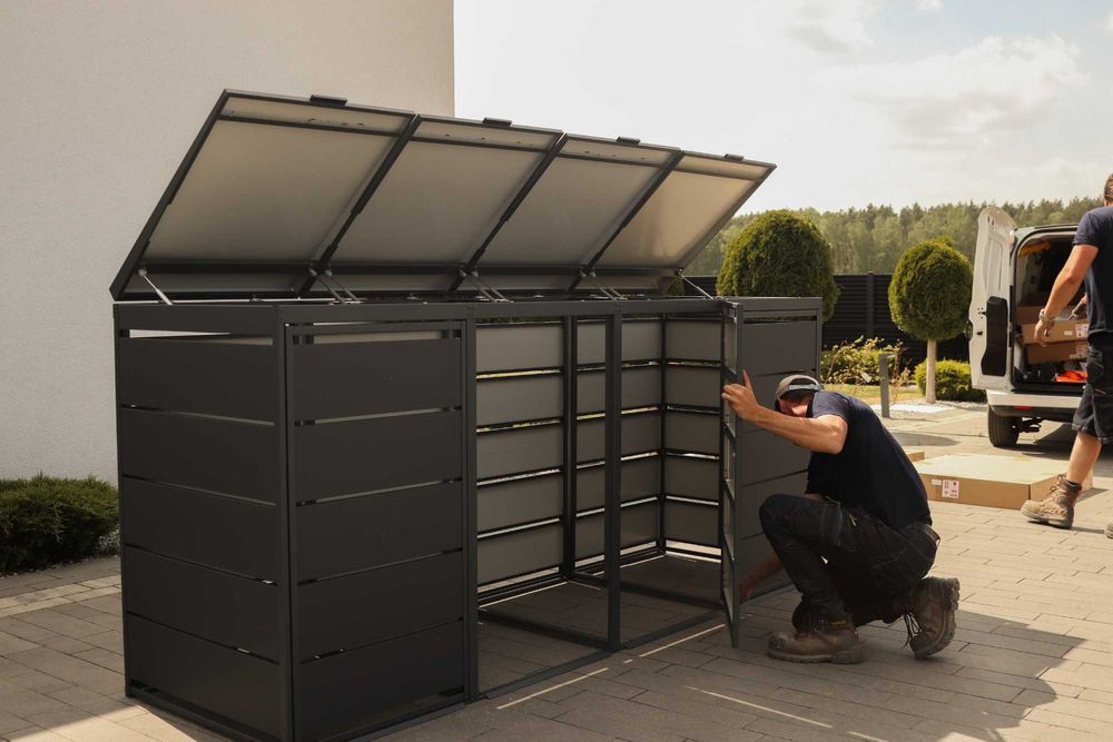 Zabudowy koszy na śmieci Obudowy na kosze Top Box 4x120L premium