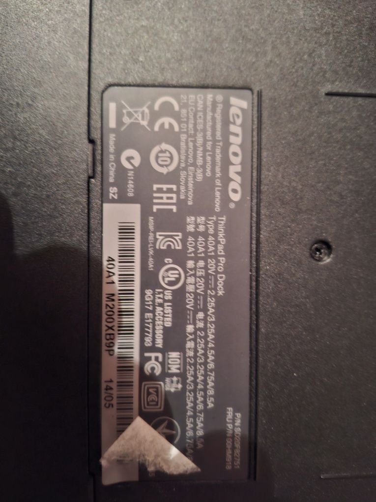 Stacja dokująca lenovo ThinkPad PRO Dock