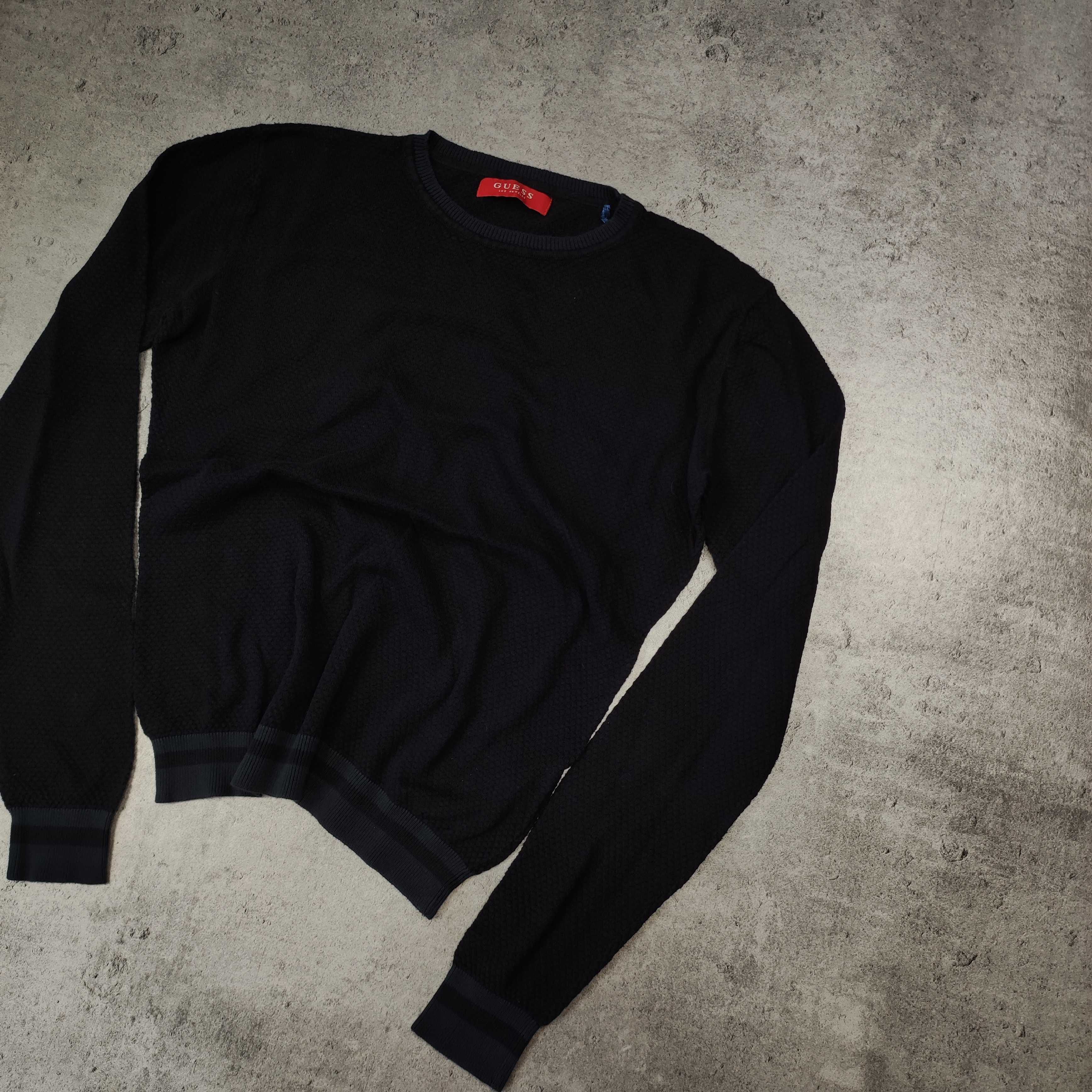DAMSKI Sweterek Sweter Elegancki Granatowy Guess USA Bawełna bez Logo