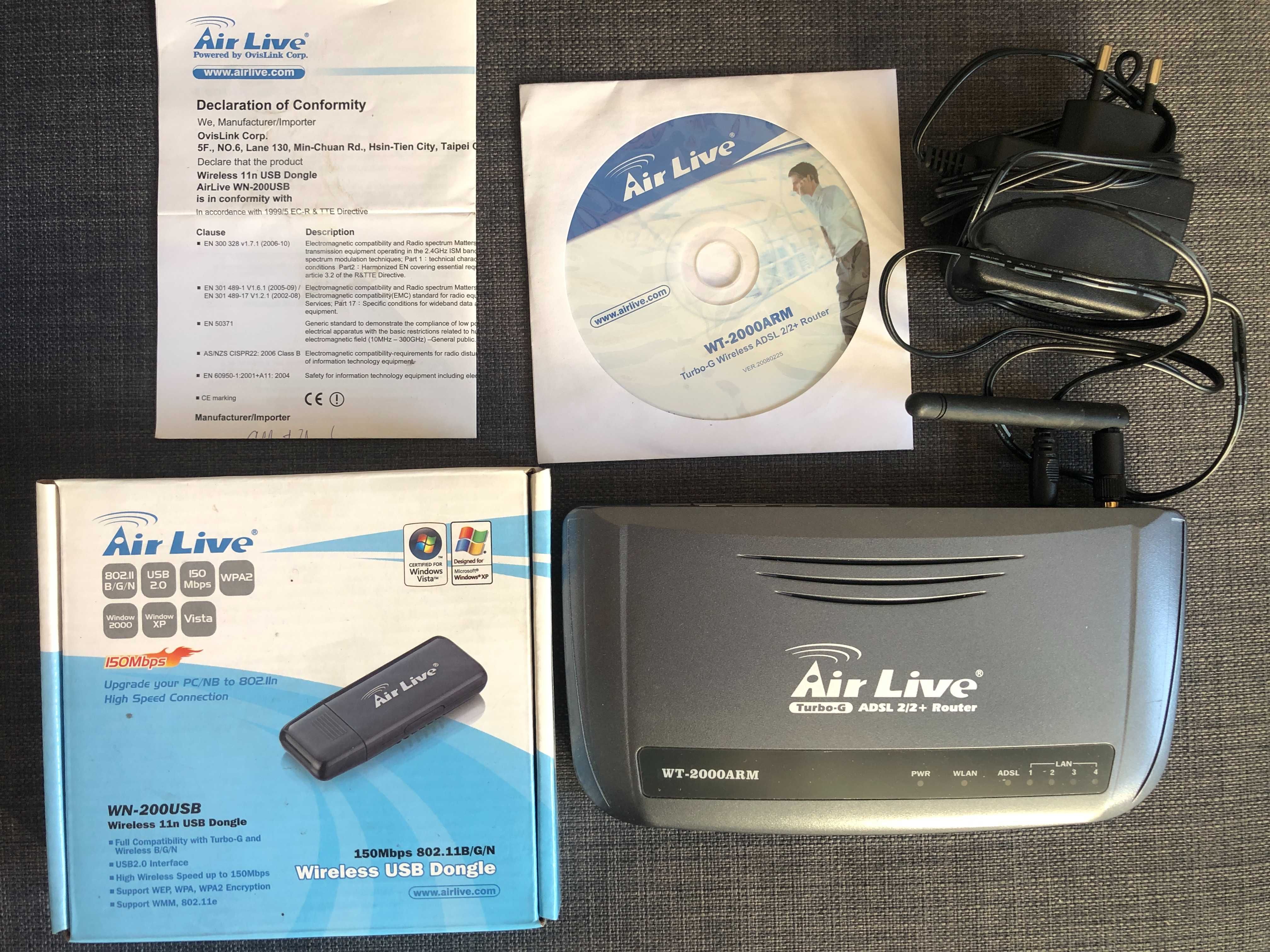 Router bezprzewodowy ADSL2/2+ AirLive WT-2000ARM-A
