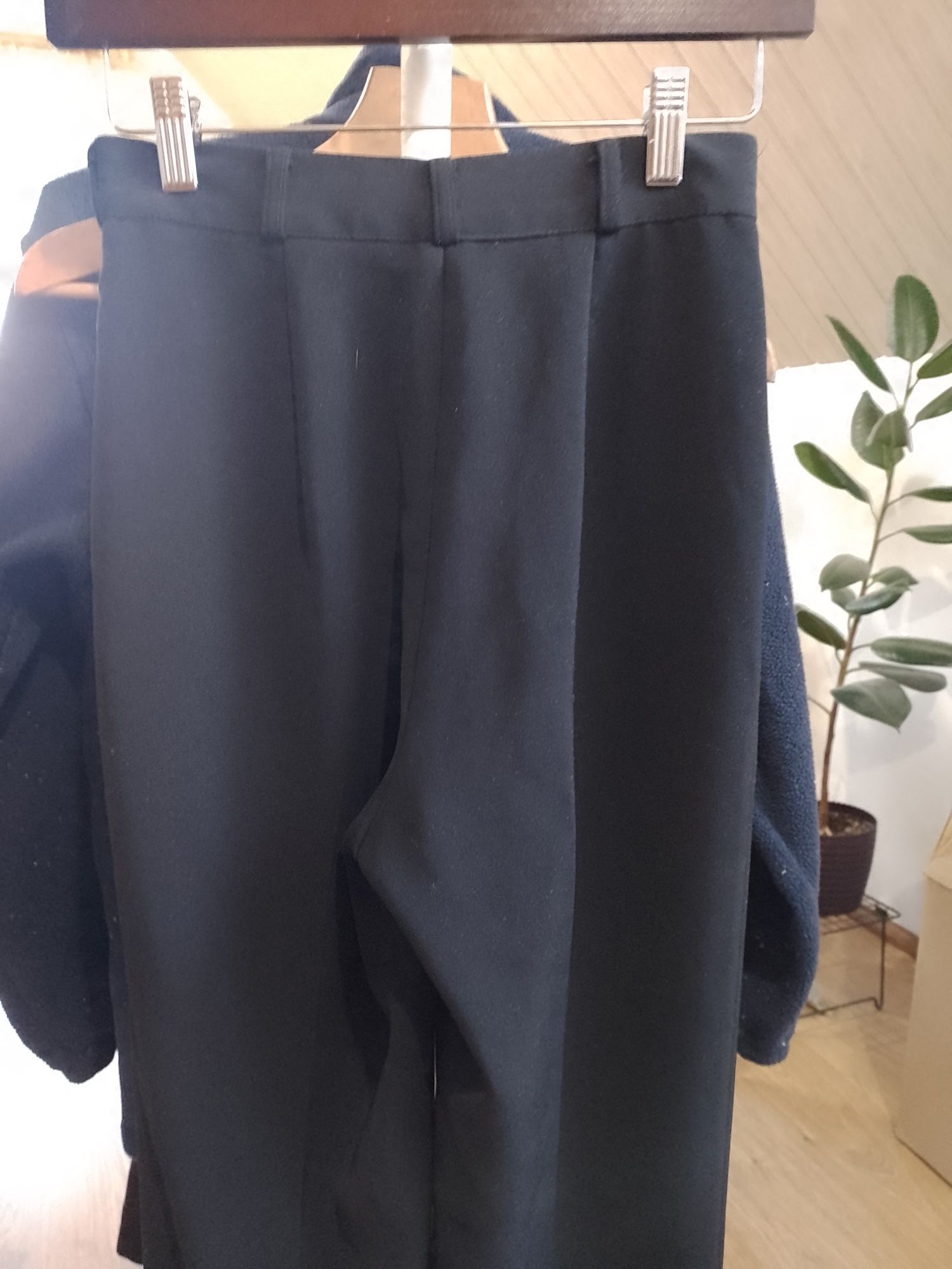 Eleganckie spodnie na kant wysoki stan vintage XS S