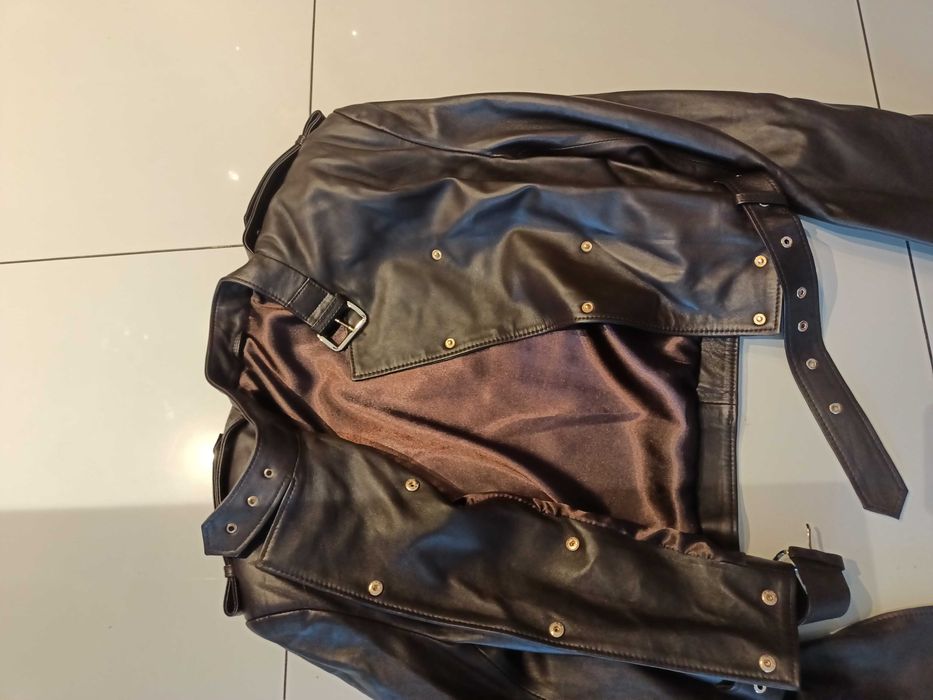 Skórzana kurtka czekolada