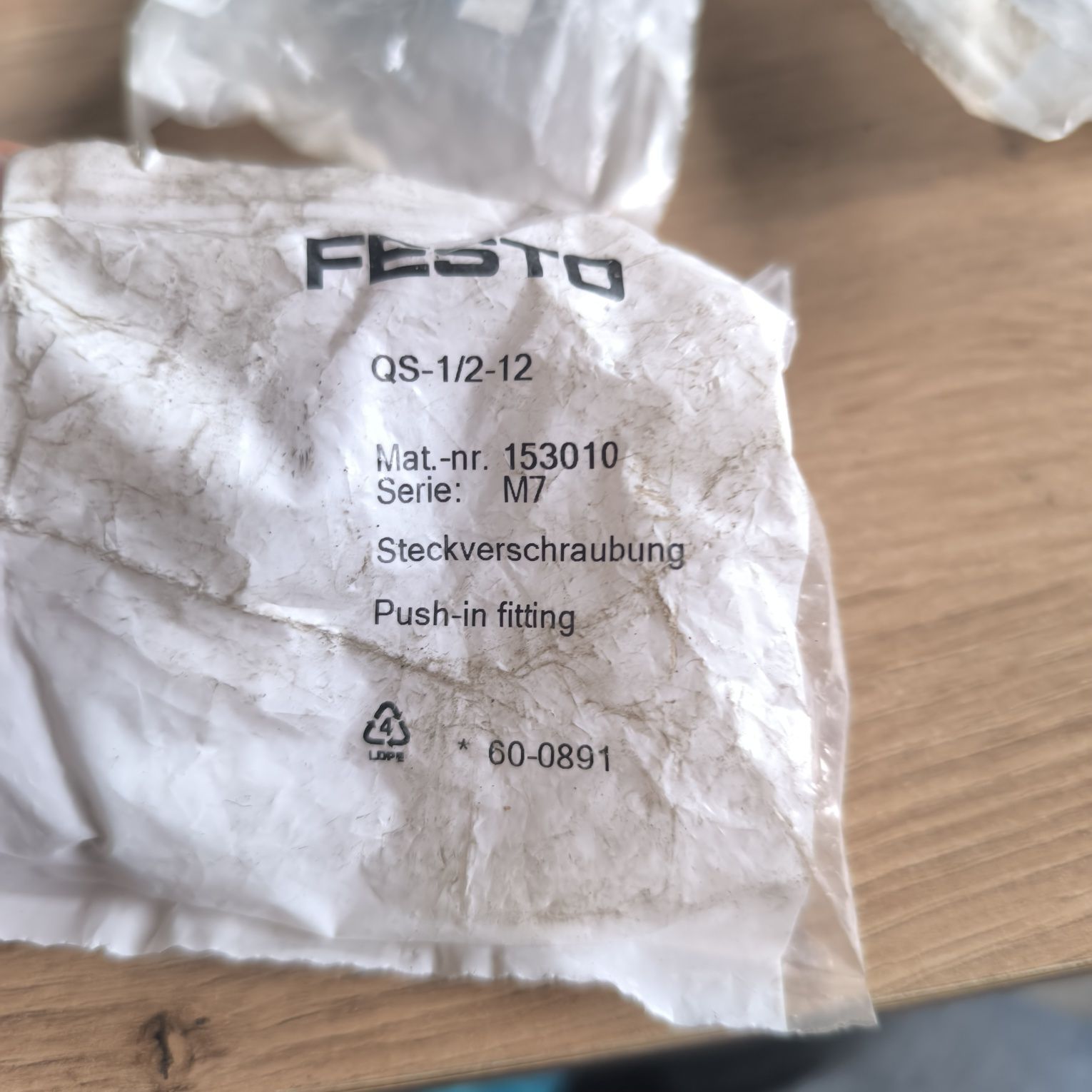 Festo qs-1/2-12 złącze wtykowe złączka prosta