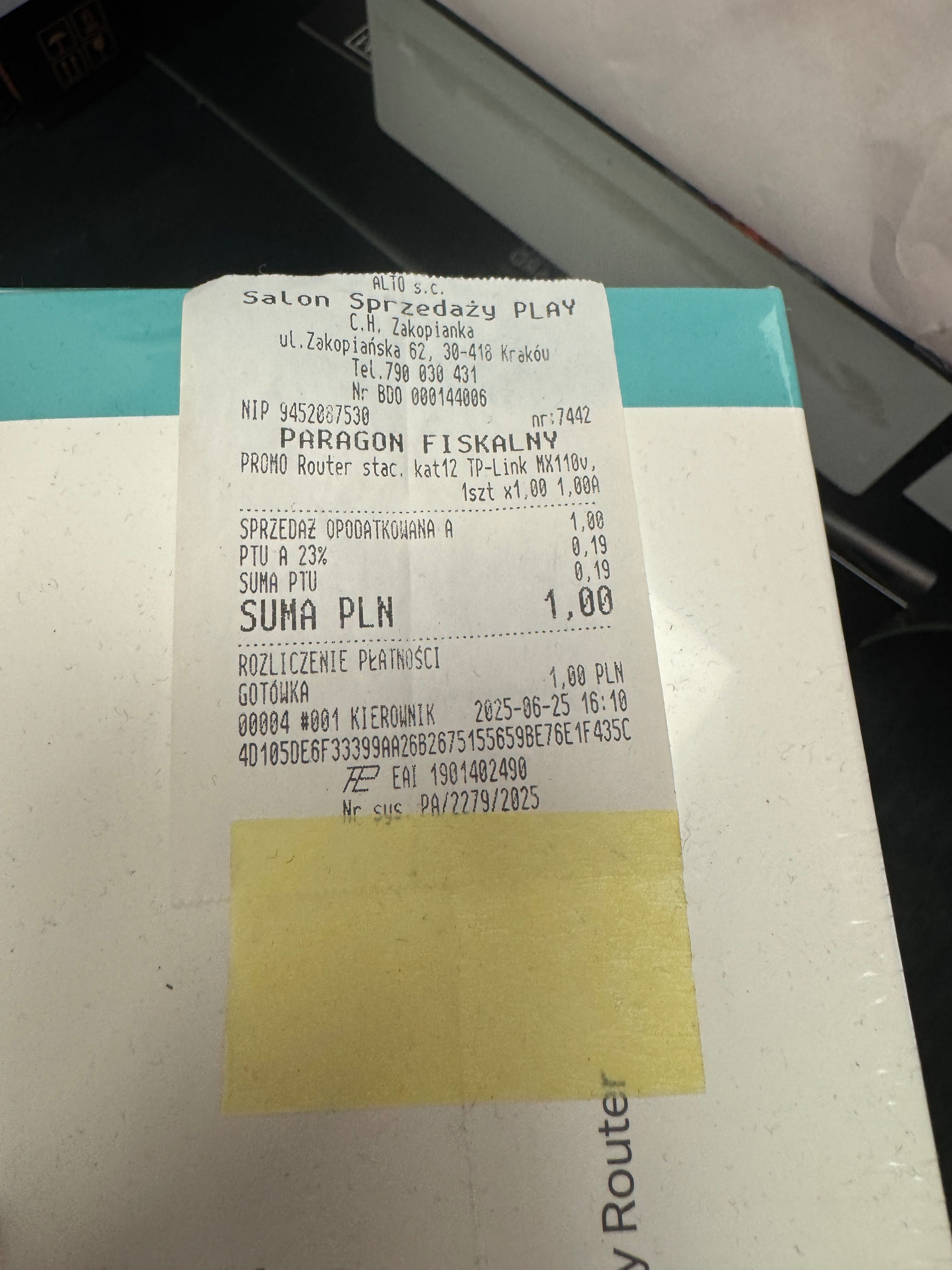 Router tp-link MX110v Kraków Starowiślna 50 Nowy FV
