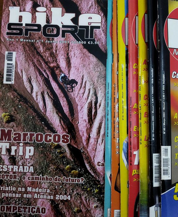 Revistas antigas: bike,gq, Maxmen, men's health