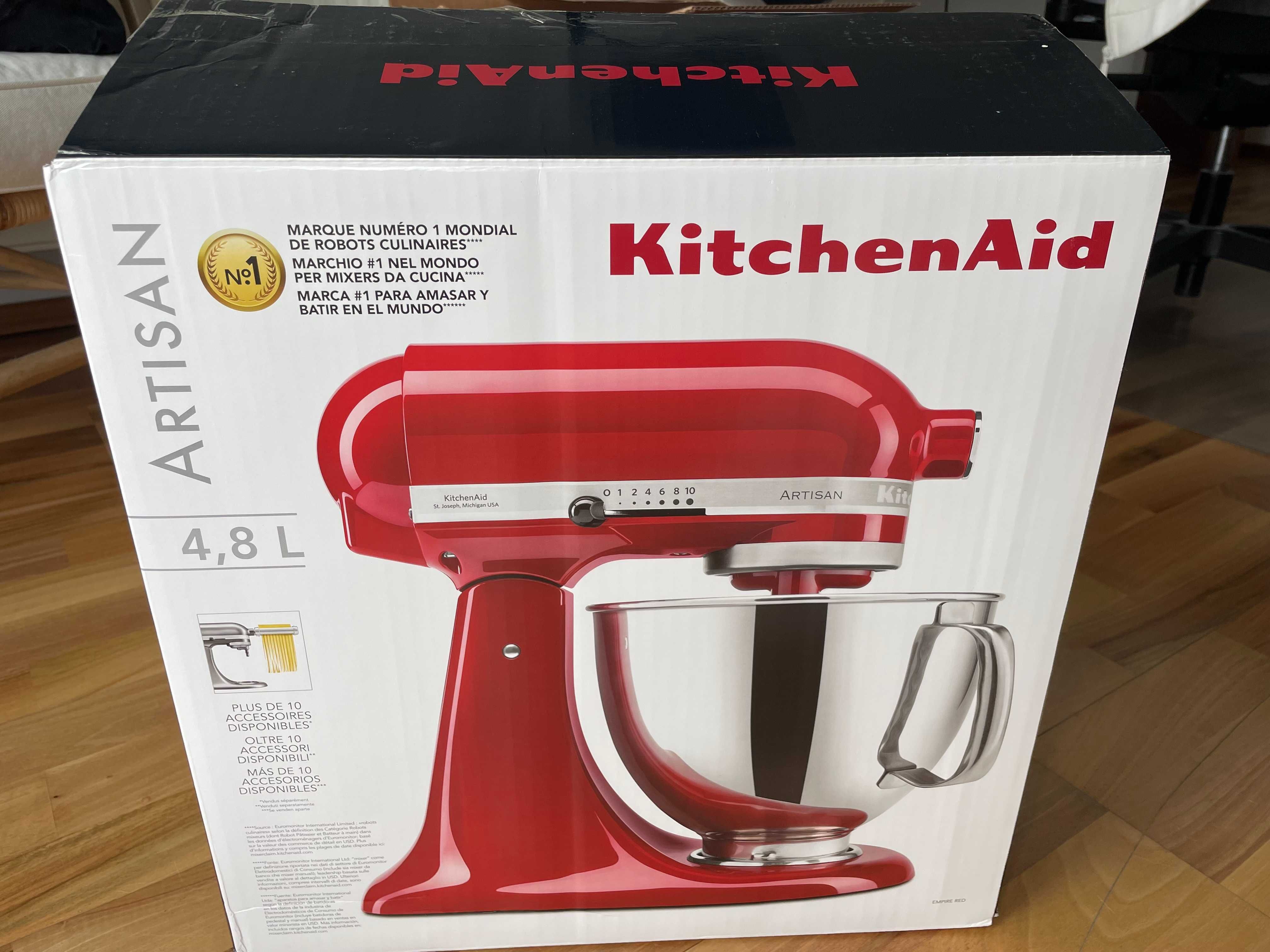 Robot planetarny KitchenAid czerwony Artisan 4,8L