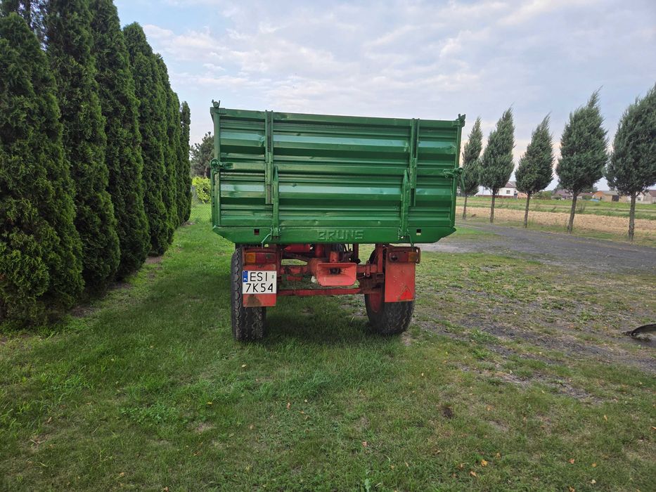 Przyczepa Bruns 8 ton, rolnicza 5x210  niemiecka zarejestrowana .