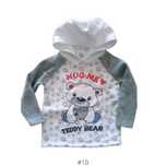 Bluza z kapturem słodki wzór z misiem 74-80 cm 9-12 miesięcy #10
