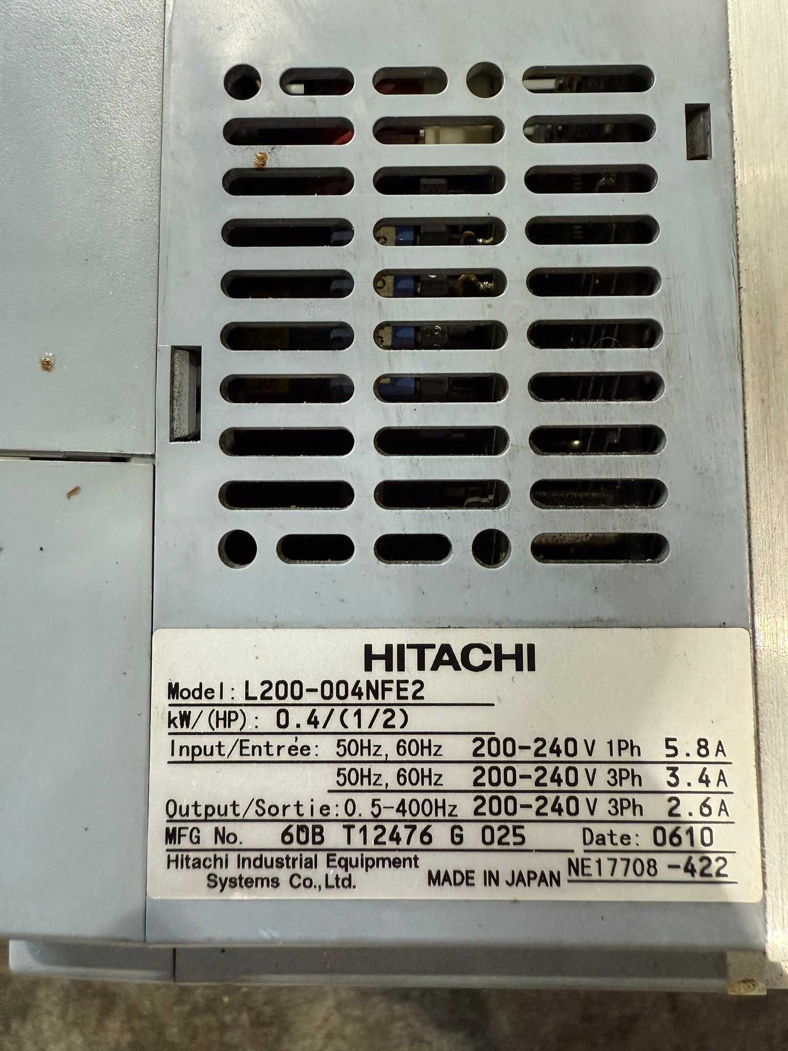 HITACHI Частотник,  перетворювач частот 0.4-2.2-7.5-11.0-15.0 220/380V