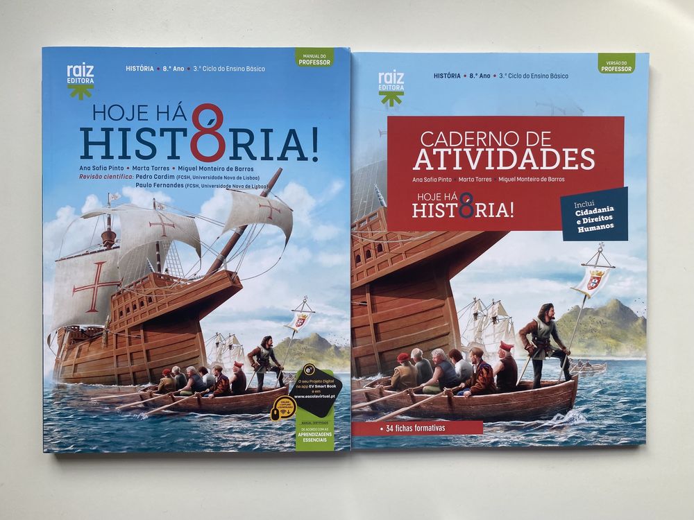 Manual “Hoje há História! 8” Raiz Editora