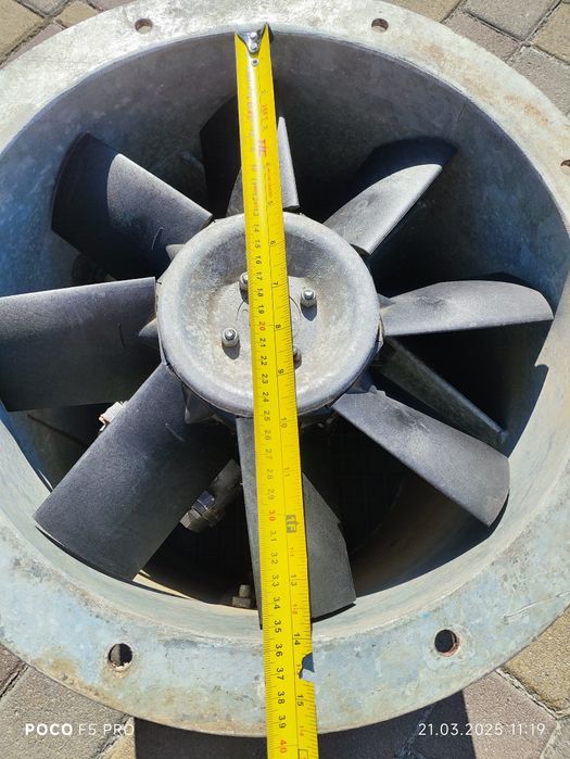 Канальний осьовий вентилятор Victoria Fans 43.5см