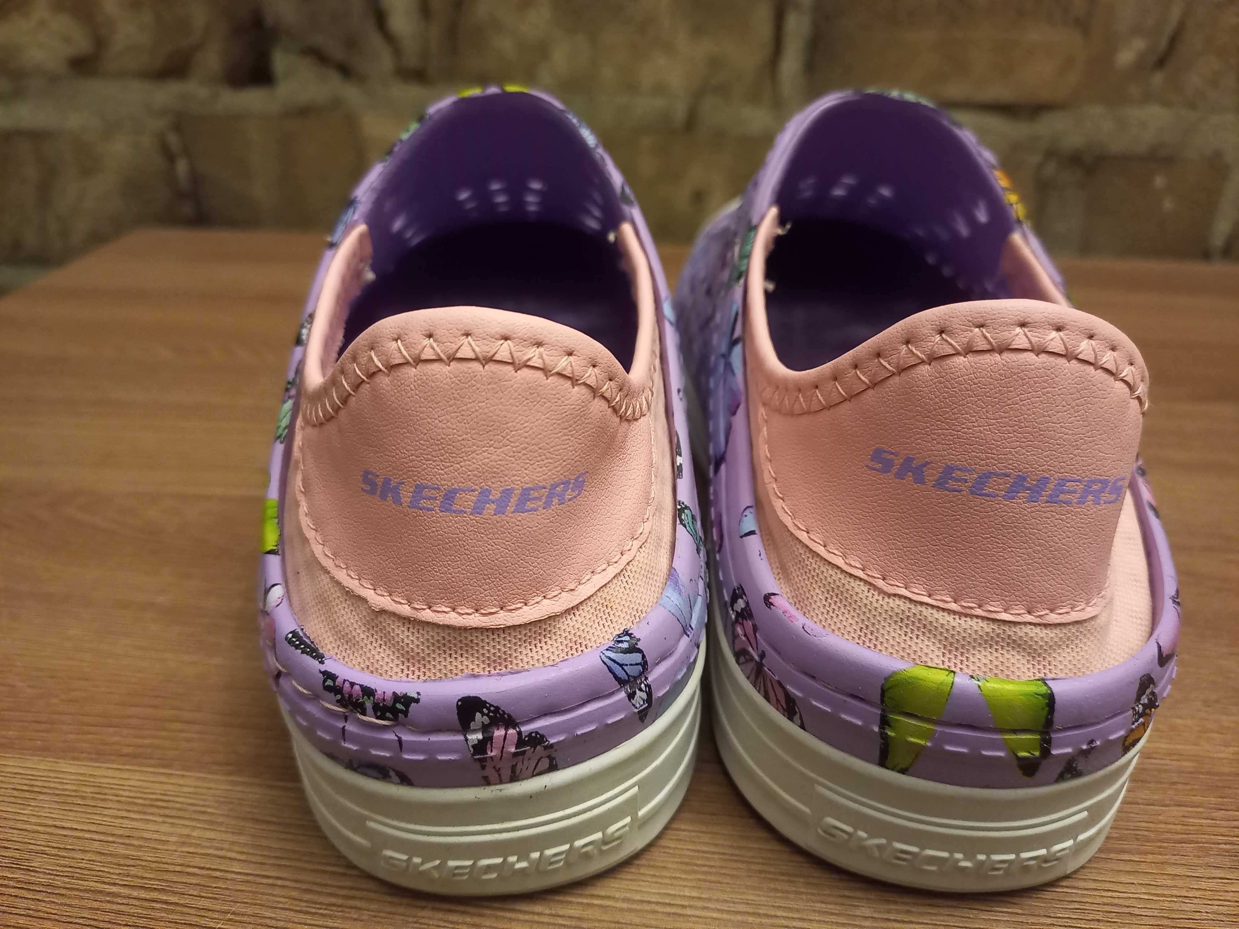 Skechers летние кеды мокасины кроксы  кроссовки на девочку размер 34.