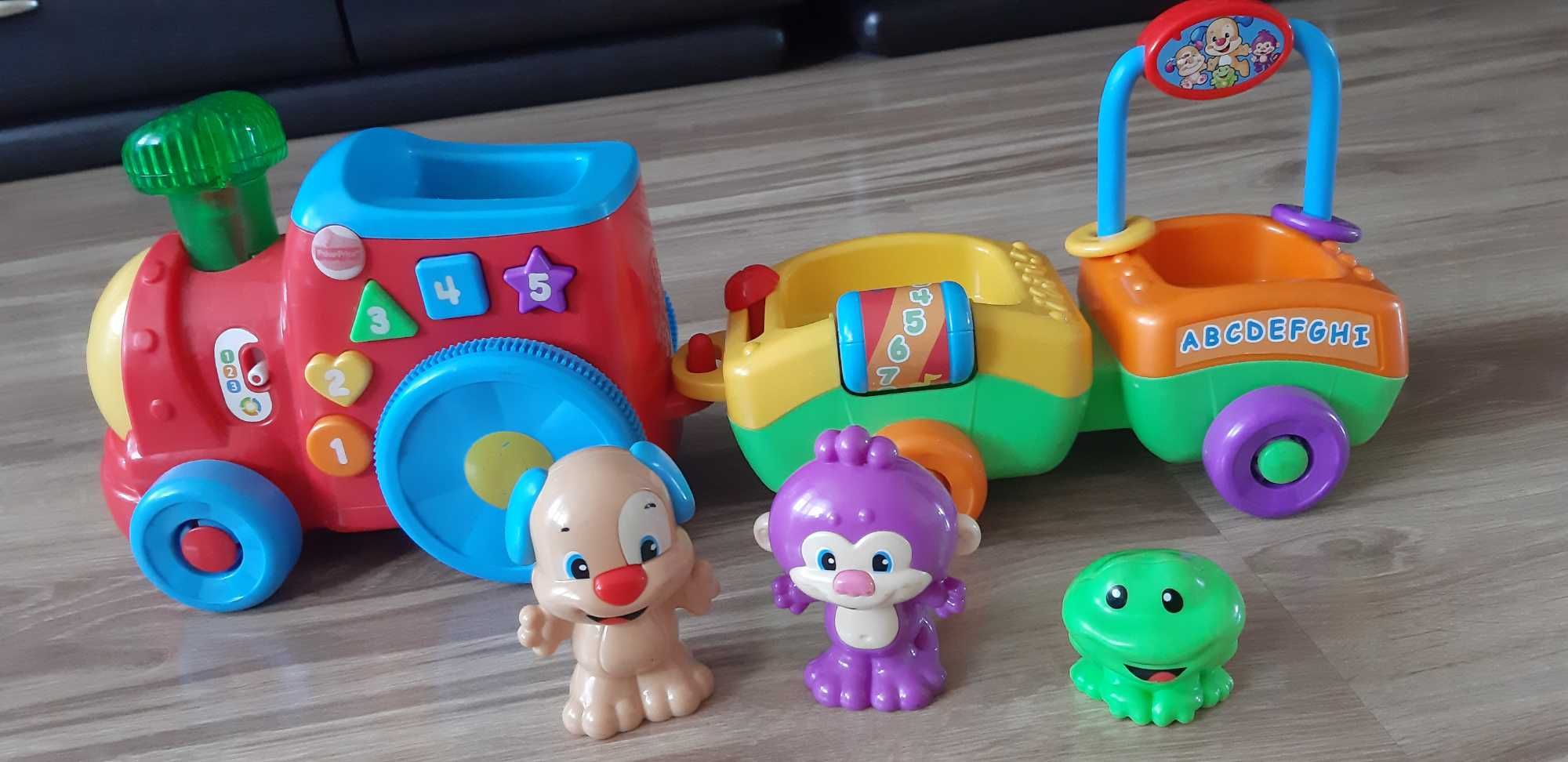 Pociąg Szczeniaczka interaktywny Fisher Price 3 figurki SUPER STAN