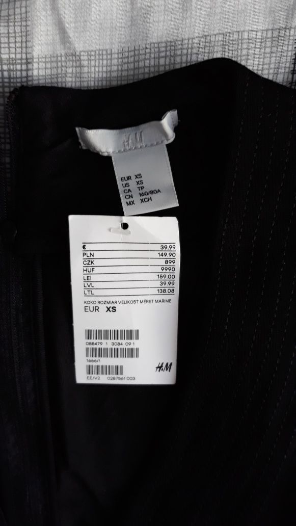 Sukienka XS firmy H&M sylwester